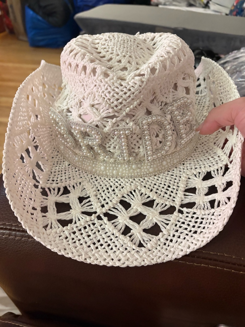 Twig & Arrow - Straw Bride, Cowboy Hat NWT - Picture 4 of 11